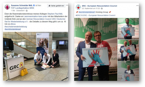 Woche der Wiederbelebung im Landtag Düsseldorf 2018 und World Restart a Heart Day 2018