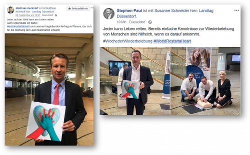 Woche der Wiederbelebung und World Restart a Heart Day Im Landtag Düsseldorf 2018