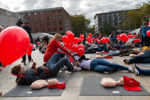 World Restart a Heart Day in Köln 2019, Copyright "MedizinFotoKöln"