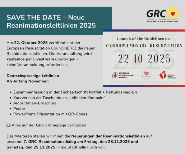 Reanimation 2021 – GRC Leitlinien kompakt