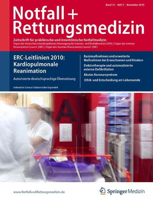 Fachzeitschrift Notfall+Rettungsmedizin