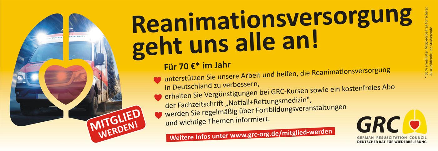 Mitglied werden Reanimationsversorgung geht uns alle an!